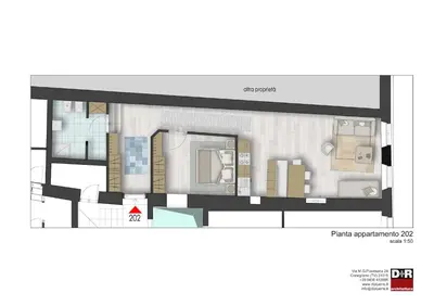 a floor plan of a condo at Agalma in Brunico
