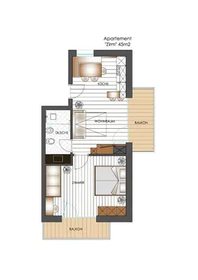 a plan of the first floor of a house at Balgnerhof in Laion