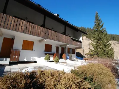 a house with a balcony on the side of it at Apartment Monti Pallidi by Interhome in Campitello di Fassa