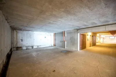 an empty room in a building under construction at Casa Penia 2 in Canazei
