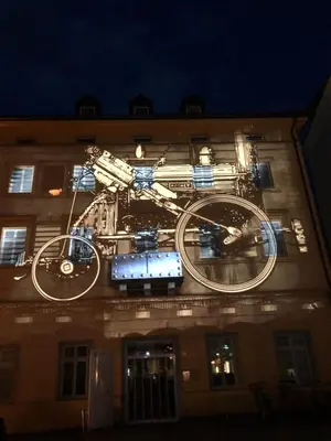 a large metal sculpture on the side of a building at Villa Floris in Bressanone
