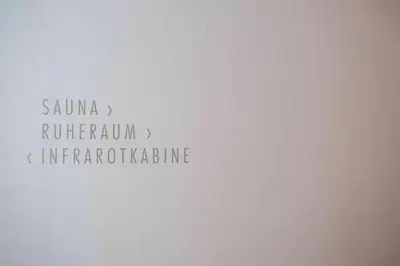 a piece of paper with the words sauna rivulum istg istg istg istg at Pension An Der Linde in Lagundo