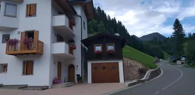 a rendering of a building with flowers in a balcony at HartlHof in Proves