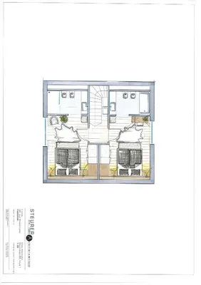 a floor plan of a building at Mair am Graben Farm * Chalets in Terento