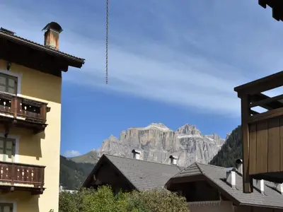 a view of a mountain from a building at Apartment Fontanelle-1 by Interhome in Alba di Canazei