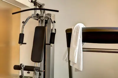 a towel hanging on a towel rack in a bathroom at Sporthotel Kalcherhof in Racines