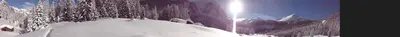 a pile of snow on top of a mountain at Hotel Albe in Rocca Pietore