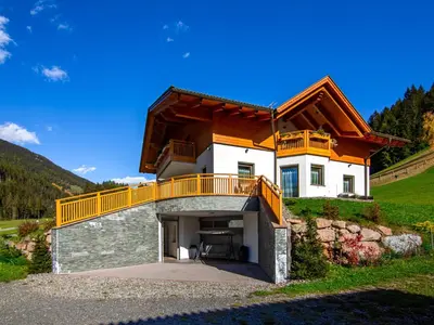 a balcony with a view of the mountains at Apartment Spieglhof-2 by Interhome in Sarntal