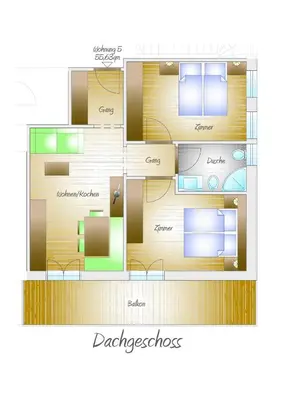 a floor plan of a house at Hochwieserhof in Monguelfo