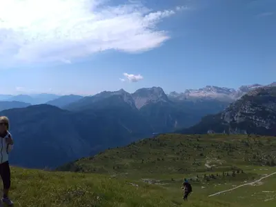 two people standing on top of a mountain at CASA IDA - ClPAT 22253 in Tregiovo
