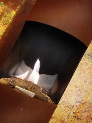 a lighter in a box with a candle in it at Garni Ortles in Selva di Val Gardena
