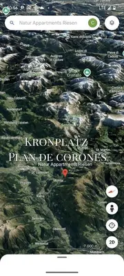 a screenshot of the homepage of the komodo corones website at Natur Apartments Riesen in San Lorenzo di Sebato