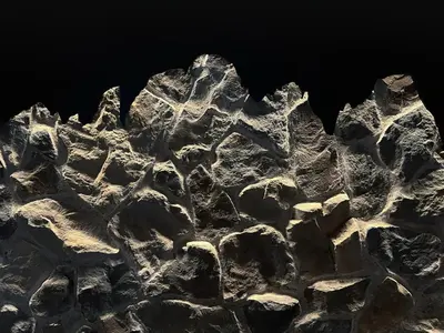 a close up of a rock formation at Garnì Letizia in Campitello di Fassa