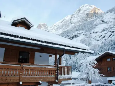 a view of the mountains from a house at Chalet Cesa Galadriel-1 by Interhome in Penia