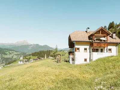 a house on the side of a hill at Apartment Fedares in La Valle