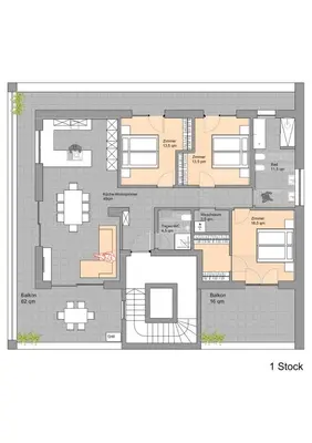 a floor plan of a house at Family Apartment Julia in Termeno