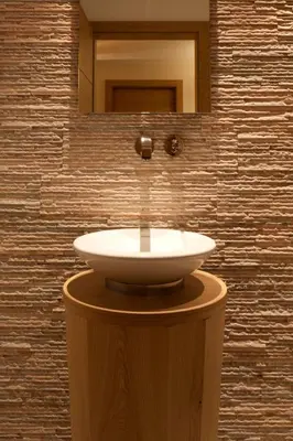 a bathroom with a sink and a mirror at Brunnerhof Klausen-Chiusa in Chiusa