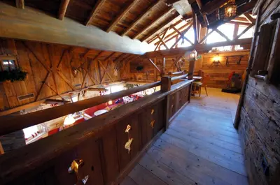 an overhead view of a room in a building at Appartamenti La Munt in Badia