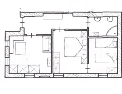 a floor plan of a house at Tielerhof in Aldino