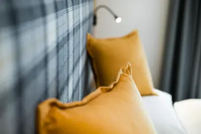 a couple of pillows sitting on top of a couch at Alpinus Agriturism in San Martino in Badia