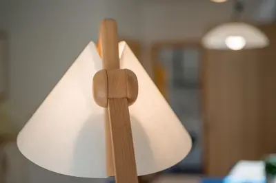 a wooden propeller on a table in a room at Apartments Villa Majense in Merano