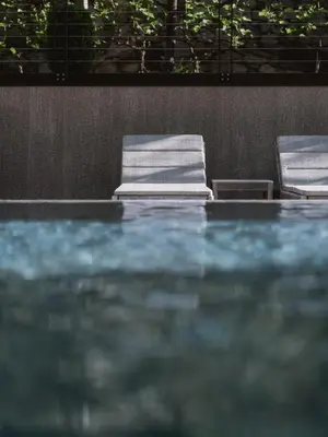 two chairs sitting on top of a table at Lindenhof Pure Luxury & Spa DolceVita Resort in Naturno