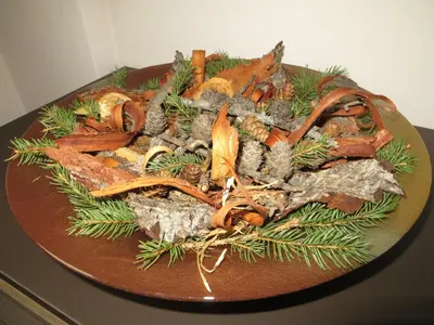 a plate of food on top of a table at Appartamento Panoramico Lungopassirio in Merano