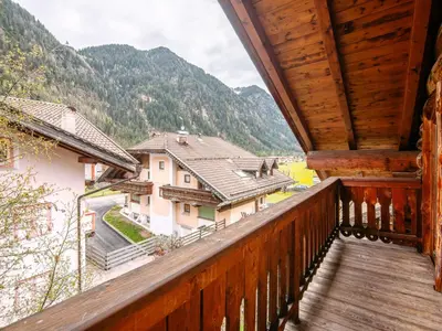 a balcony with a view of the mountains at Apartment Cesa Pra da Molin-1 by Interhome in Campitello