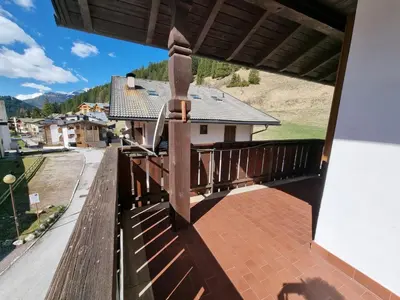 a view from the balcony of a house at Solaia in Mazzin