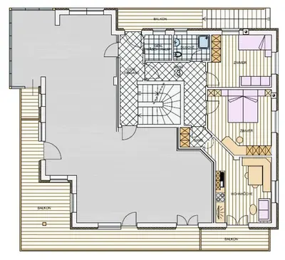 a floor plan of a house at Bio Kräuterhof Oberpalwitter in Barbiano