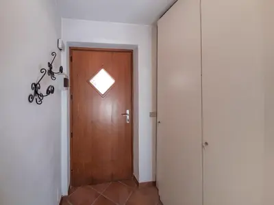 a bathroom with a shower with a toilet and a sink at Apartment Roacia-2 by Interhome in Alba di Canazei