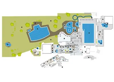 a floor plan of a building with at Apartment Cesa Collina Family Retreat in Ortisei