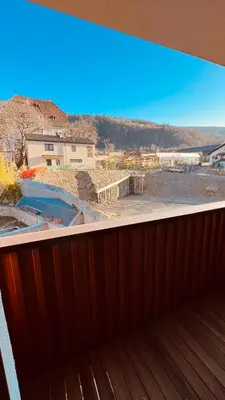 a view from the balcony of a building under construction at Appartement Nadia in Bressanone