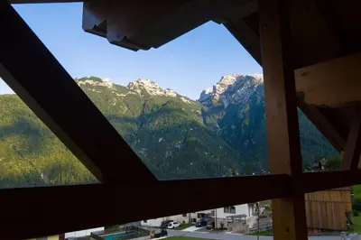 a view from a window of a mountain at Pigala Al Drit in Rivamonte
