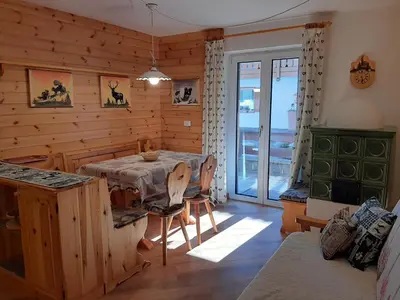 a bathroom with a sink and a toilet and a shower at Vacanzemoena - Cielo Azzurro, tipologia 4 in Moena