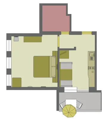 a floor plan of a house at byRosi Apartments in Parcines