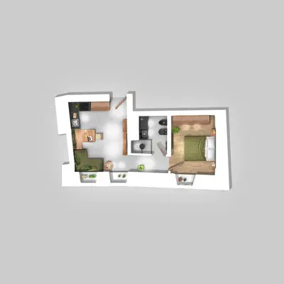 a rendering of a floor plan at Ida - historic town apartments in Vipiteno