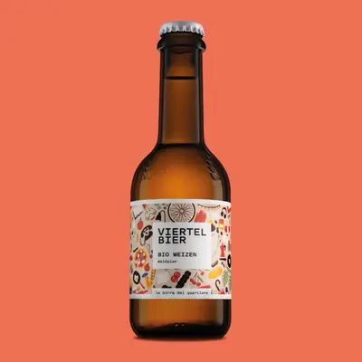 a bottle of beer with a label on it at Hotel Restaurant Putzer in Naz-Sciaves