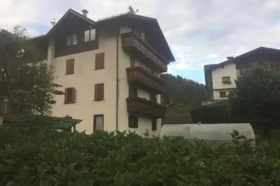 a large white building with balconies on it at Casa da Rina in Siror