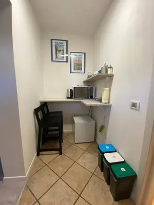a bathroom with a sink and a shower at Al Tiglio Rooms in La Valle