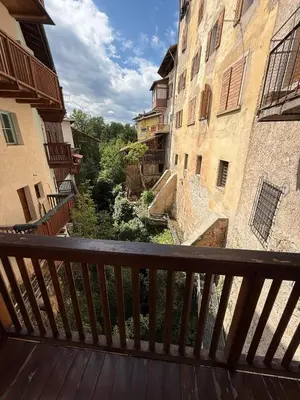 a view from the balcony of a building at Appartamento incantevole Fondo Val di Non in Fondo