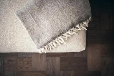 a rug on top of a wooden floor at Apartment 901 in Bressanone