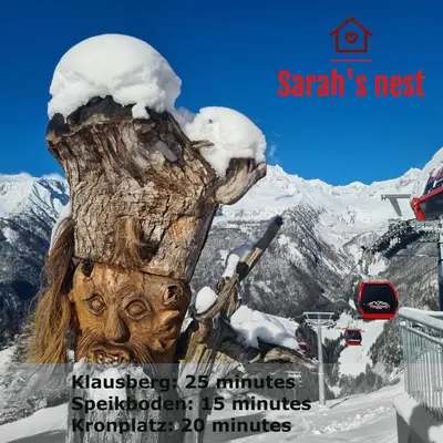 a poster of a tree with snow on it at Sarah's nest - your mountain resort in Villa Ottone