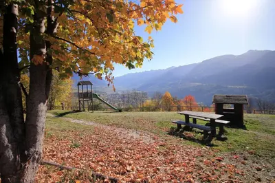 a childrens play room with a play structure at LA TANA - Residence Veronza con piscina, Dolomiti Affitti in Cavalese