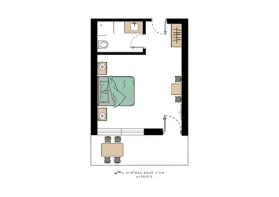 a floor plan of a house at MOUNTAIN RESIDENCE ALPENHOF - company Hotel Alpenhof KG sas der Gasser Renate in Bressanone