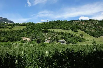 a house on the side of a hill at Villa Tivoli in Merano