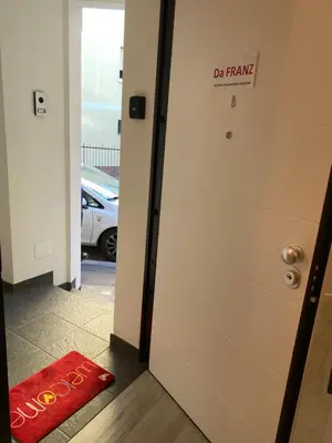 a door with a do not enter sign on it at Franz home Wi-Fi AC 1 free parking in Bolzano