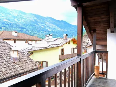 a view from the balcony of a house at Casa Rosetta nel cuore delle Dolomiti in Tonadico