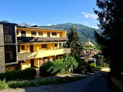 a bathroom with three toilets and a sink at TERRAZZA SULLE DOLOMITI in Castello di Fiemme