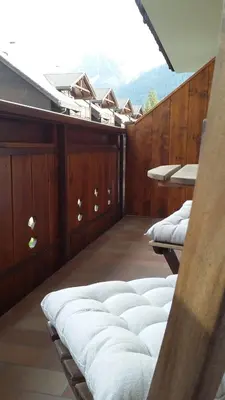 a row of mattresses sitting on top of a roof at Valle Maura in Canazei